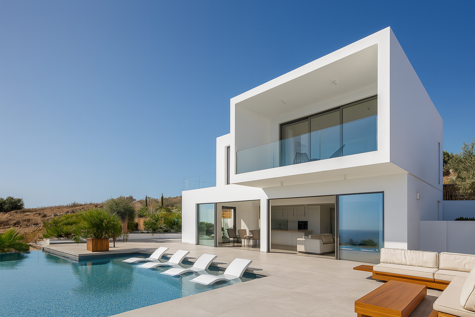 Modern villa with pool in Cyprus